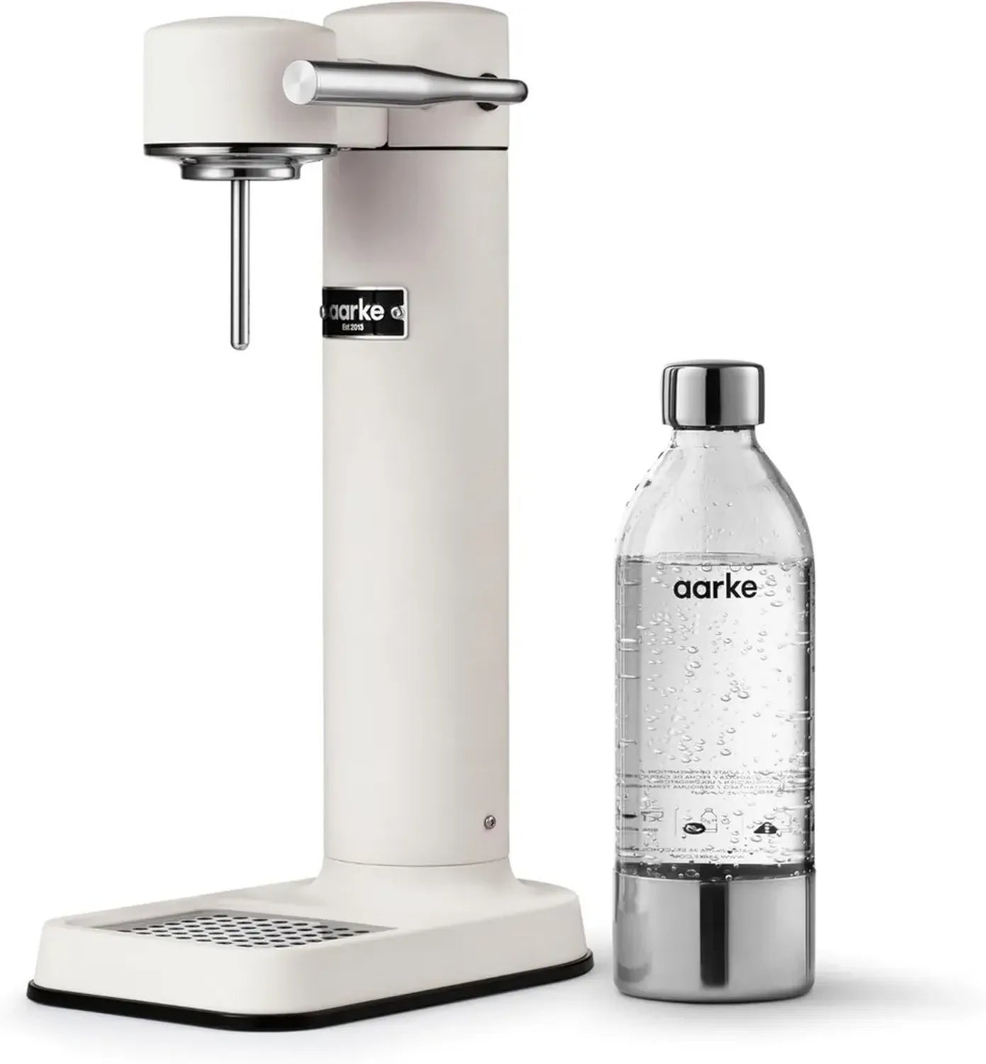 Aarke Carbonator 3 - Machine à Eau Gazeuse Blanc Mat avec Bouteille Réutilisable