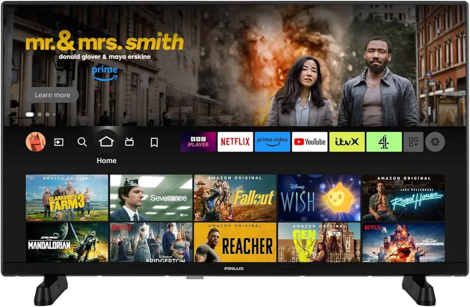 Téléviseur HD Prêt Finlux MH24F, Smart TV, Fire TV, avec Alexa et Applications Populaires