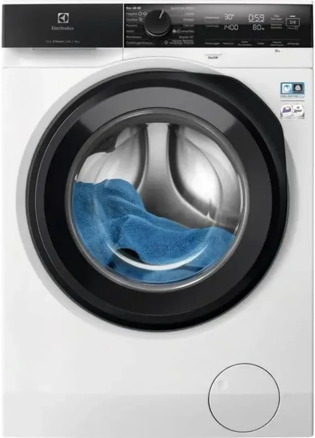 Lave-linge Frontal Electrolux 11 kg SteamCare SensiCare+ Série 700, 1400 tr/min, Blanc