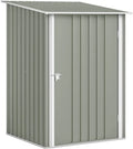 Cabane de Jardin en Acier Galvanisé 0,92 m² avec Porte Verrouillable et Toit Incliné - Outsunny