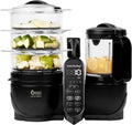 Robot Culinaire Babymoov Nutribaby XL - Capacité 2,9L - Prépare Jusqu'à 14 Repas - 6 en 1 Fonctions - Paniers Vapeur Doubles - Mixeur et Cuiseur Tout-en-Un, Noir