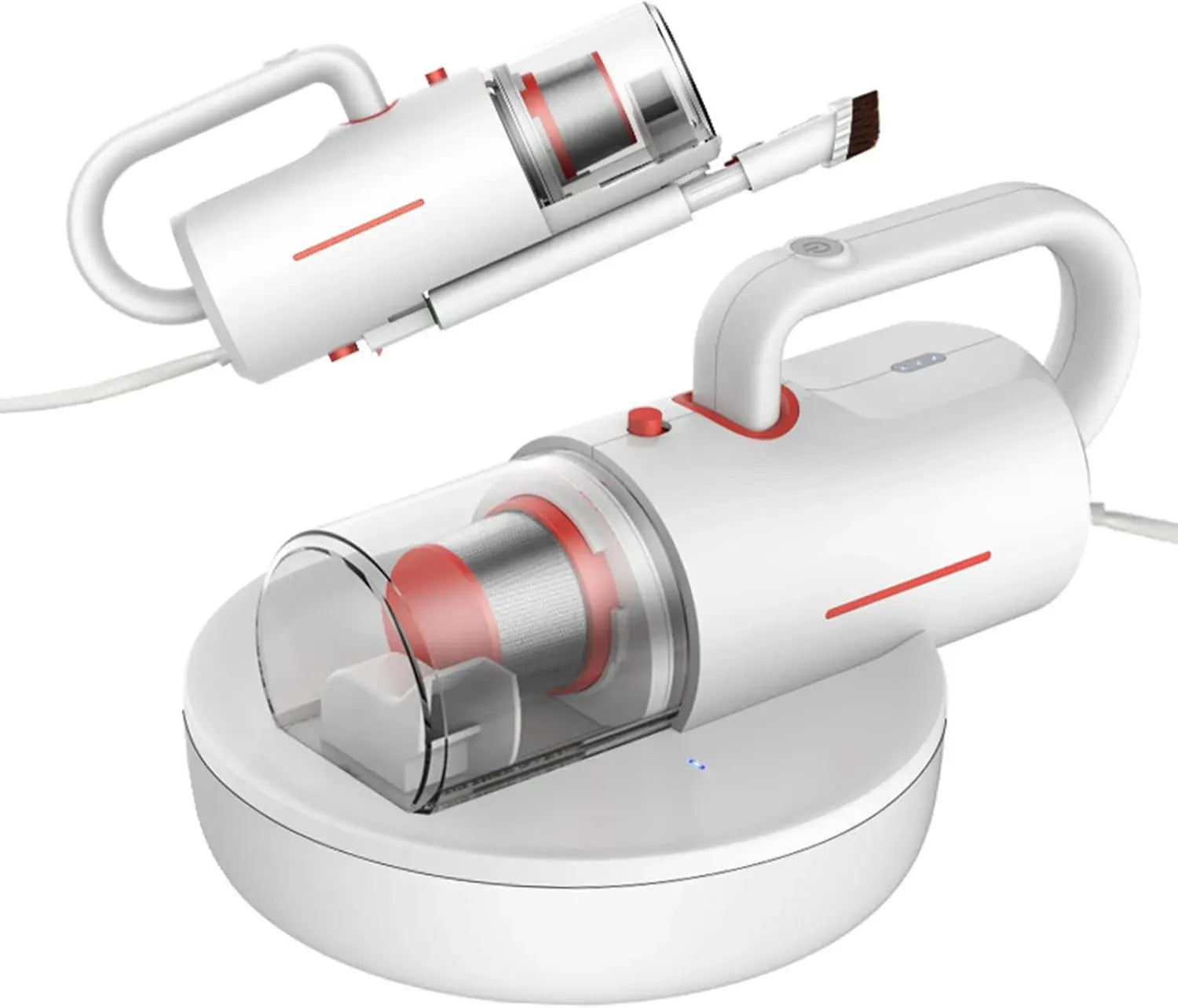 Aspirateur Portable 12 KPa Anti-Acariens avec Lumière UV-C