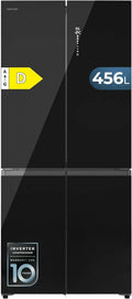 Réfrigérateur 4 Portes Semi-Intégrable Noir - 456L Classe D