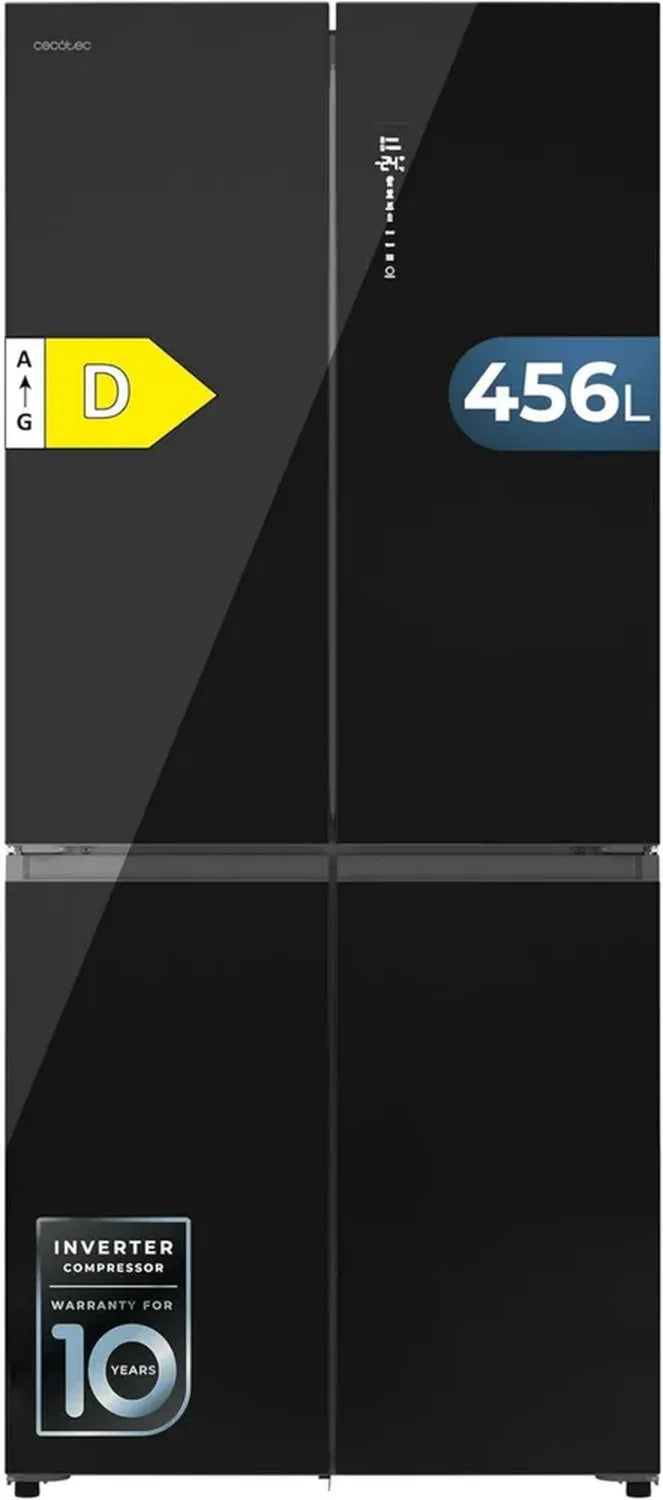 Réfrigérateur 4 Portes Semi-Intégrable Noir - 456L Classe D