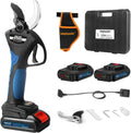 Sécateur Électrique Sans Fil SWANSOFT 8605, 40mm Coupe Progressive, 1050W 21V avec 2 Batteries 2Ah, Idéal pour Vignes et Arbres Fruitiers
