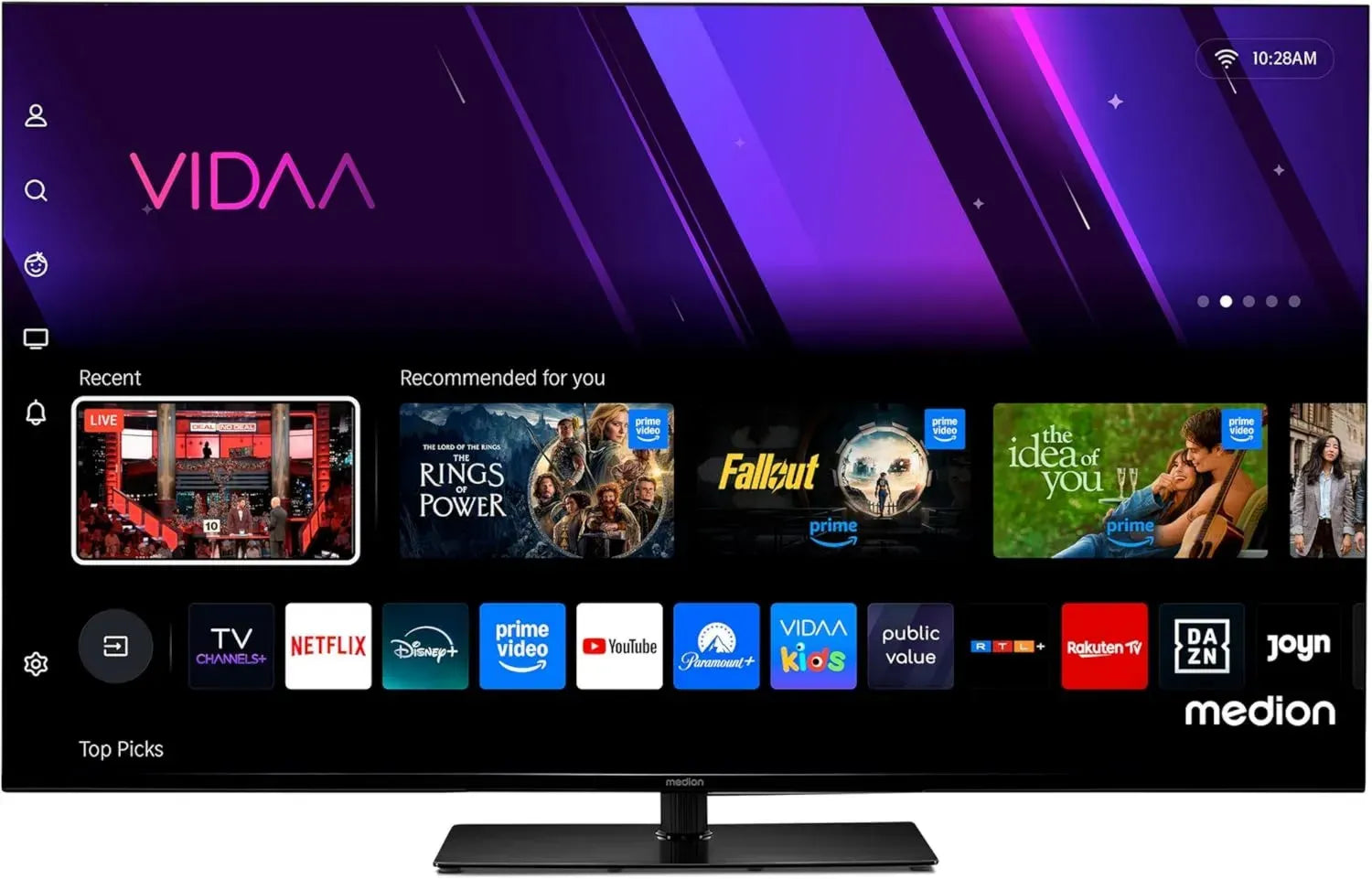 Télévision LED 50 Pouces 4K UHD Smart TV avec HDR et Services de Streaming