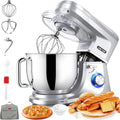Robot pâtissier Cheflee 2000W, bol 8L en inox, 6 vitesses avec fonction pulse, accessoires complets, housse anti-poussière