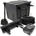 Ensemble Filtration pour Bassin: Filtre CBF-350, Pompe NEO10000, Lampe UV CUV-236, Tuyau 25m, Fontaine HJ-943