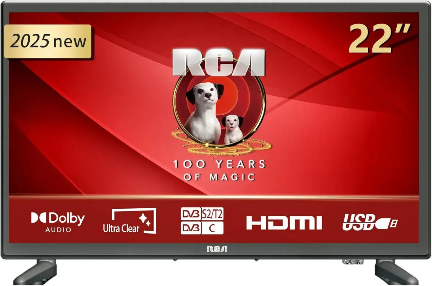 Téléviseur 22'' RCA Full HD 1080P avec Dolby Audio, Triple Tuner et Mode Hôtel