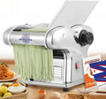 Machine à Pâtes Électrique Moongiantgo en Acier Inoxydable - 9 Épaisseurs Réglables et Lames Multiples pour Spaghettis, Fettuccine, Tagliolini, Raviolis