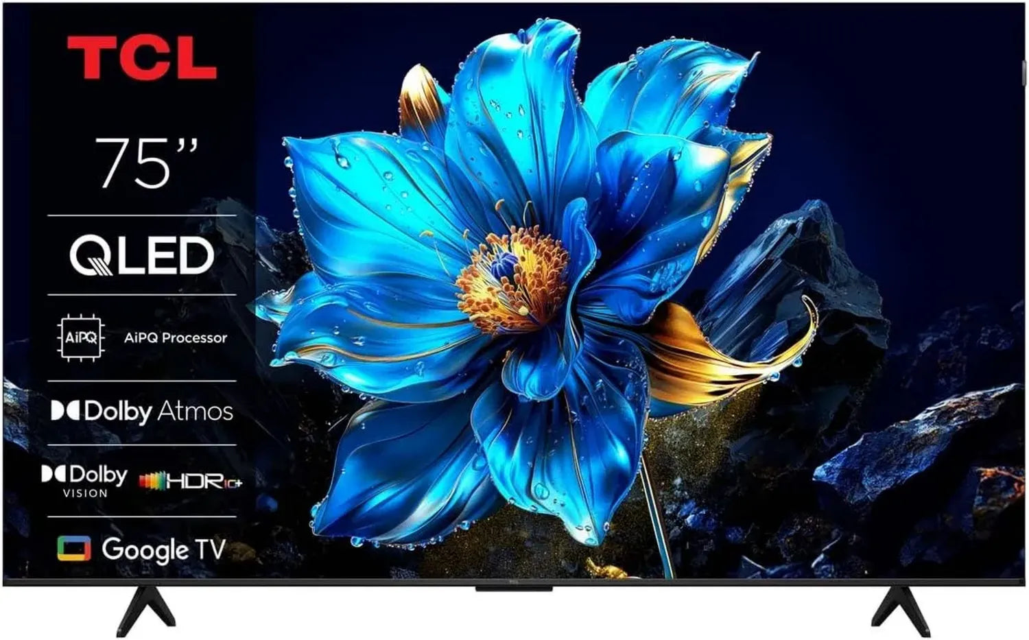 Téléviseur QLED Tcl 75 pouces 4K UHD Cadre en Aluminium