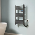 Radiateur Électrique Chauffant EMKE 75x40 cm - Minuterie et Interrupteur Tactile - Finition Noir Mat - 180 W