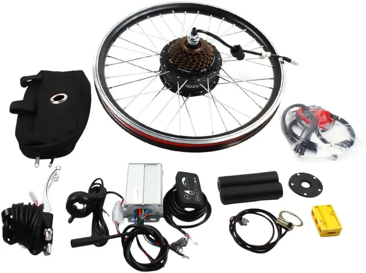 Kit de Conversion Vélo Électrique 20 Pouces, 36V 250W Roue Arrière