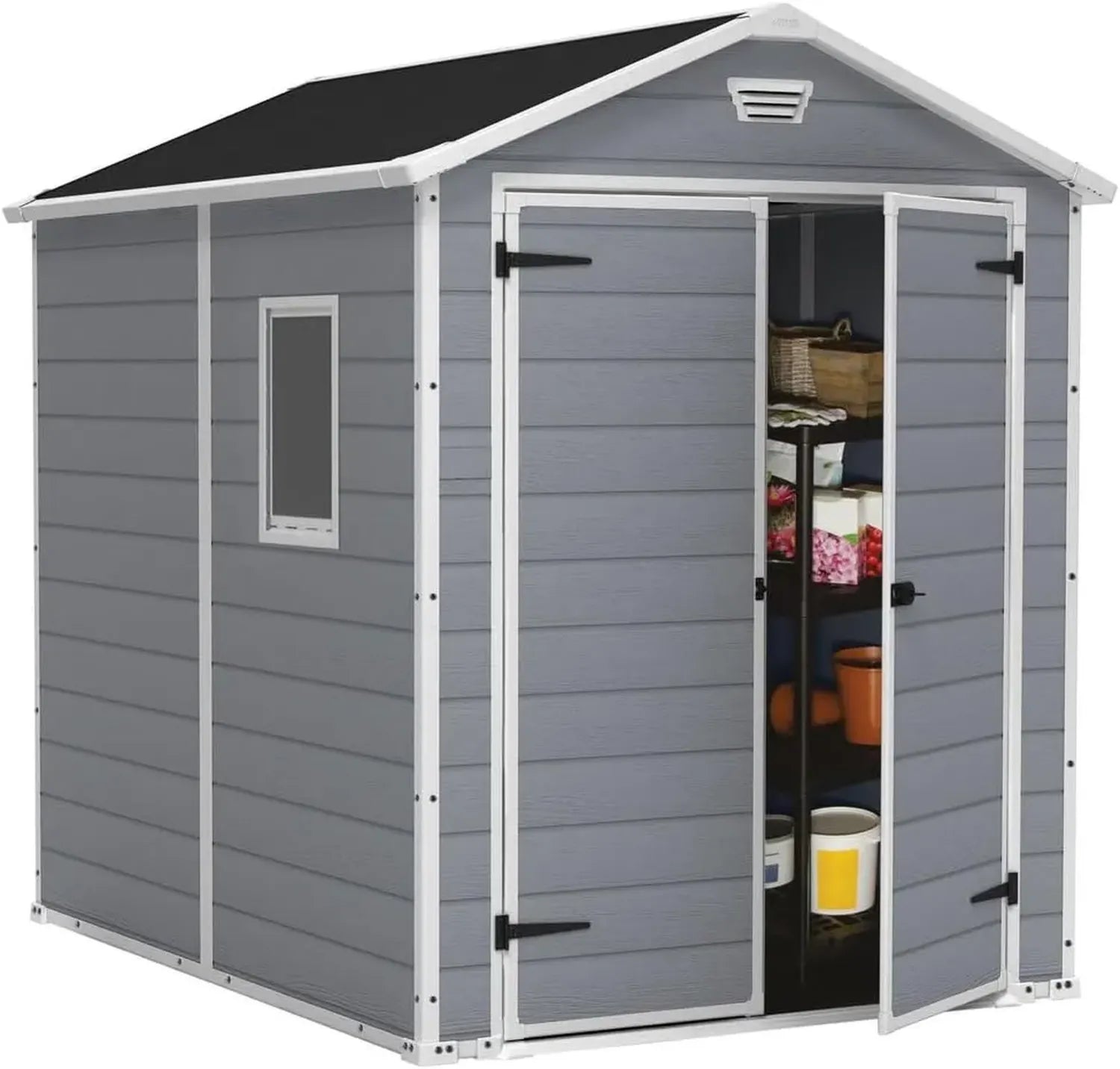 Abri de Jardin Keter Manor 68, 4,1 m², Couleur Gris