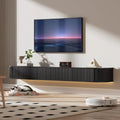 Étagère Murale TV avec LED RGB, Design Moderne, Blanc, 180 cm