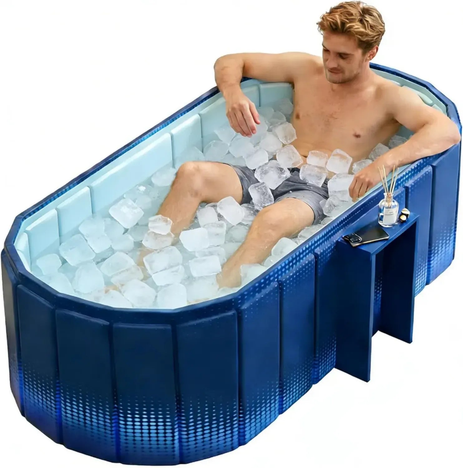 Baignoire Portative Adultes XUDREZ - Pliable avec Étagère - Spa Japonais