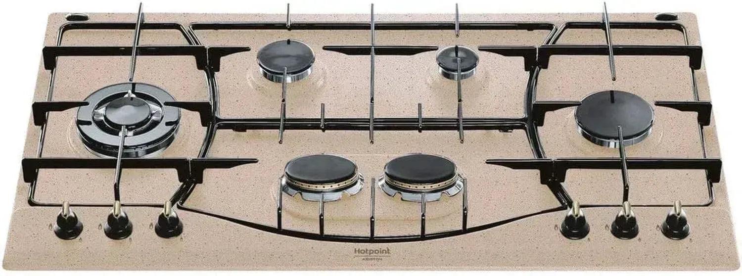 Plaque de Cuisson Gaz Intégrée Beige - Hotpoint PHN 960MST