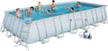 Piscine Rectangulaire Bestway avec Échelle et Pompe 732 x 366 x 132 cm