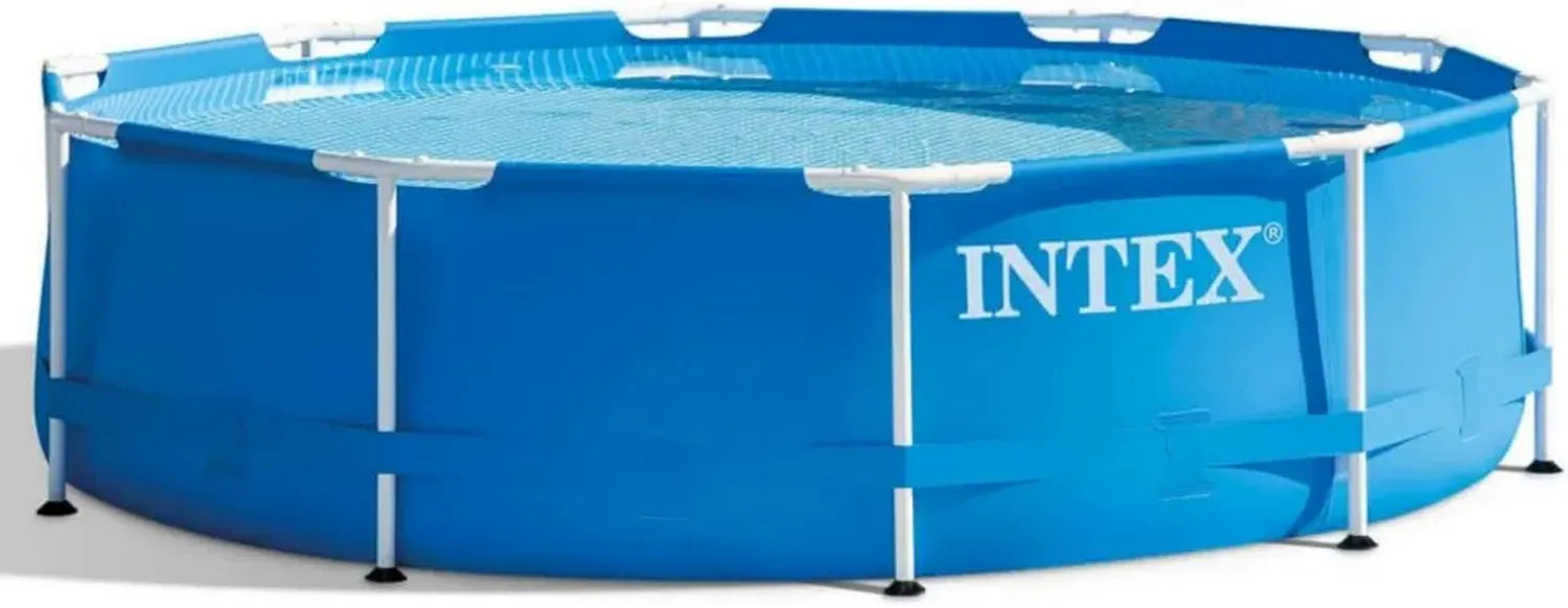 Piscine hors-sol INTEX avec cadre métallique et pompe - 305 x 76 cm, bleu