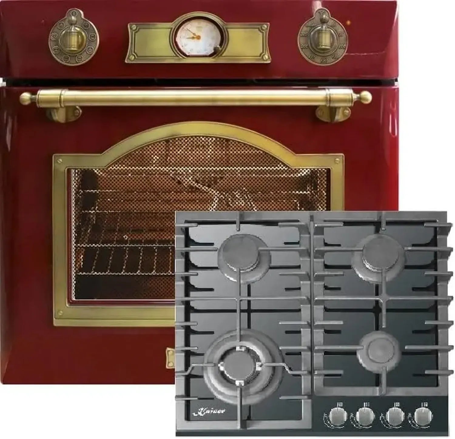Kaiser Ensemble de Four et Plaque Gaz, Four Électrique 79L, Plaque Vitrocéramique 60cm