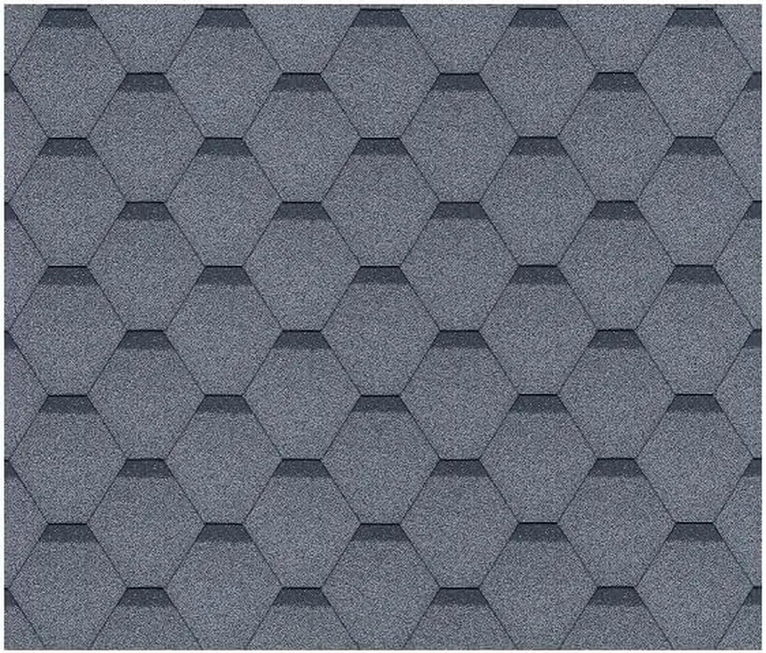 Bardeaux Bitumineux Hexagonaux Gris pour Toiture de Chalet