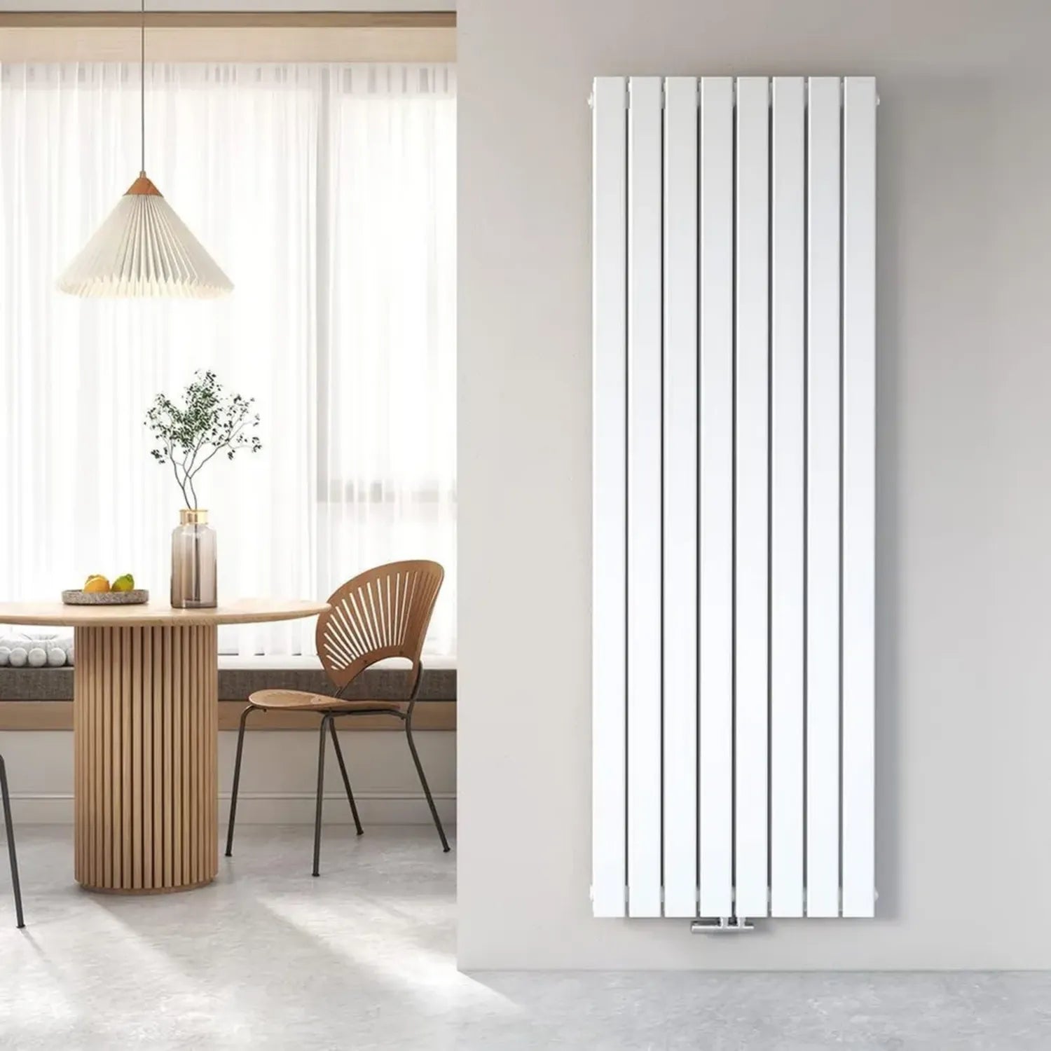 Radiateur Mural Design Horizontal 1800x620 mm Blanc pour Salle de Bain