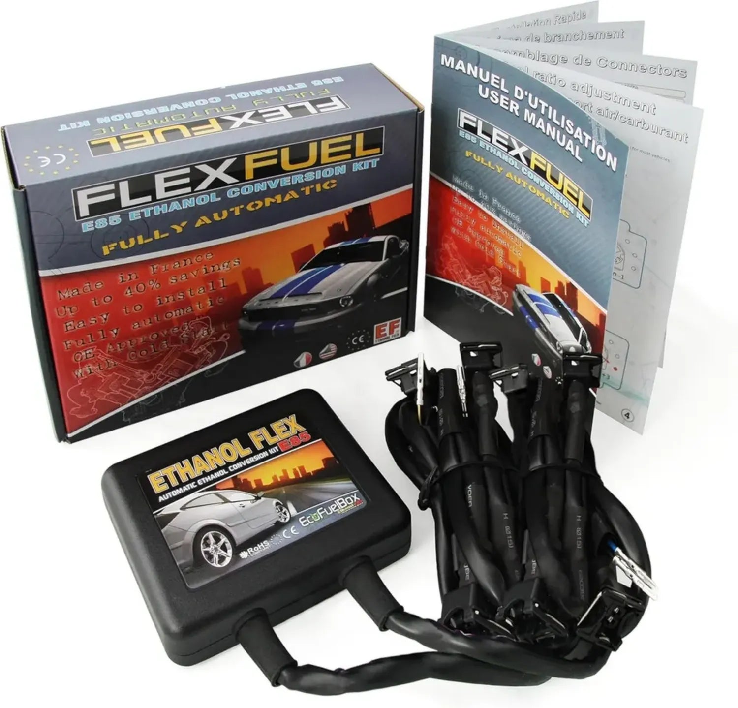 Kit de Conversion Éthanol E85 pour Véhicules Multiples - Compatibilité Multimarque