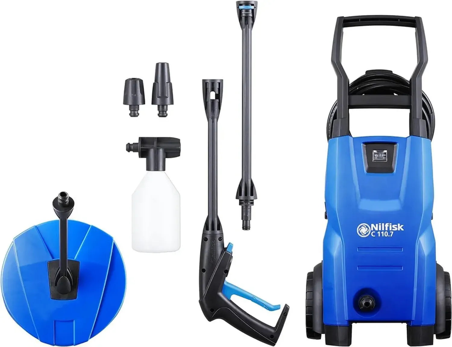 Nettoyeur Haute Pression Nilfisk C 110.7 - Idéal pour Jardin, Terrasse et Voiture (1400 W)