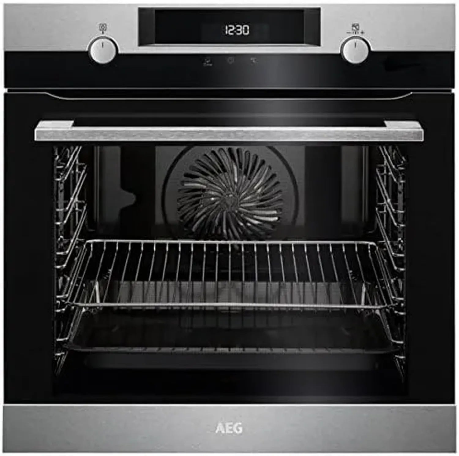 Four encastrable AEG 72L Noir Inox Classe A+