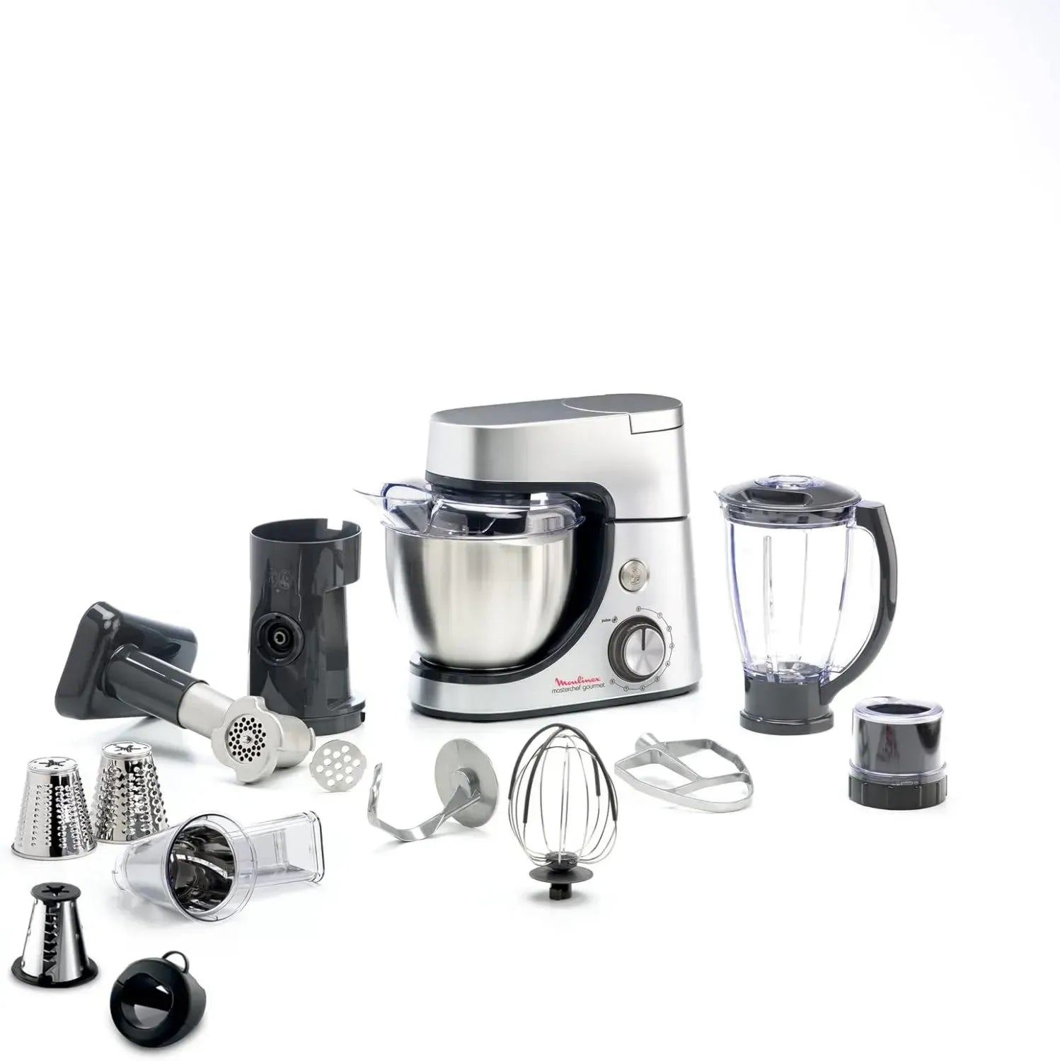 Moulinex Robot Pâtissier Multifonctions 1100W avec Blender et Accessoires