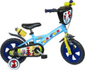 Vélo Enfant 12'' Spidey avec Frein Avant, Décorations et Stabilisateurs, Bleu