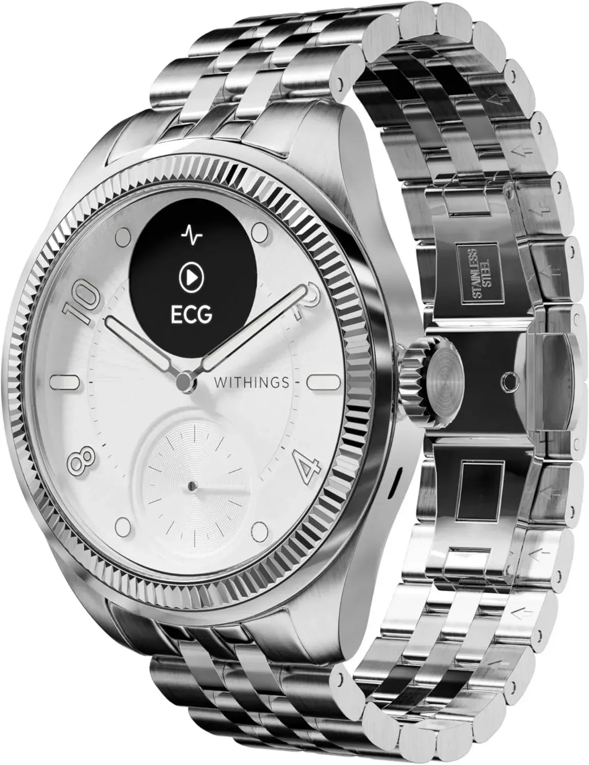 Withings ScanWatch Nova, Montre Intelligente Santé ECG, Oxymètre, Suivi Température & Sommeil, Santé Respiratoire & Cycle Féminin, 35 Jours d'Autonomie