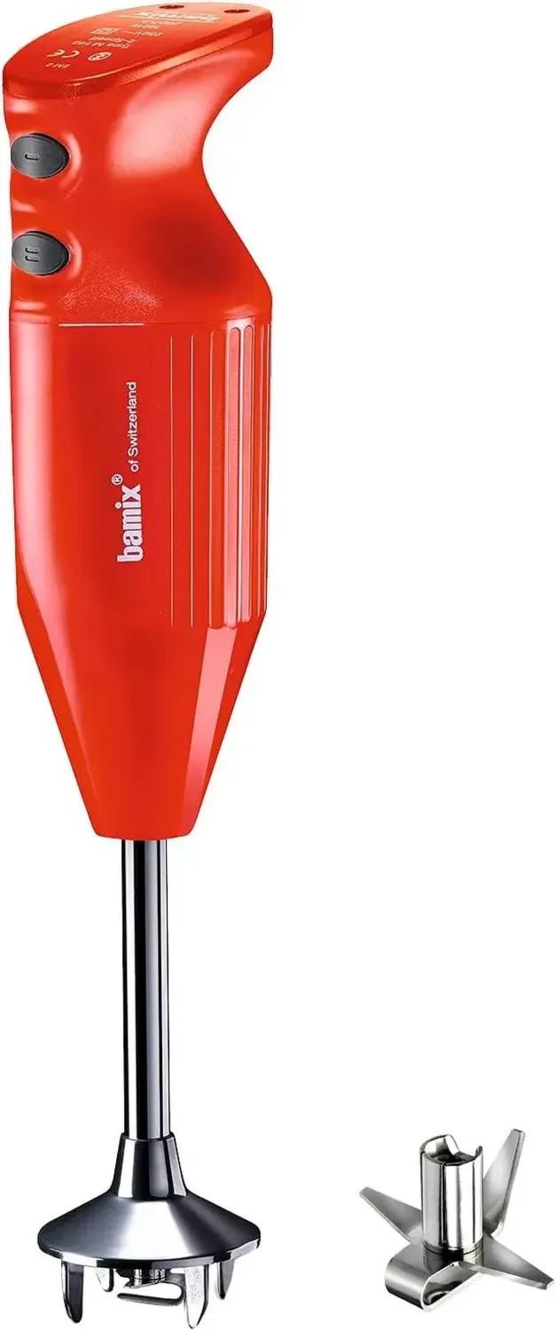 Bamix Mixeur Plongeant M160 ONE, Couteau Étoile Inox, 160W, 2 Vitesses, Fabrication Suisse, Rouge