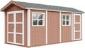 Abri de Jardin Premium 11,5 m² en Bois avec Toit en Bardeaux - Timbela M915C Rouge