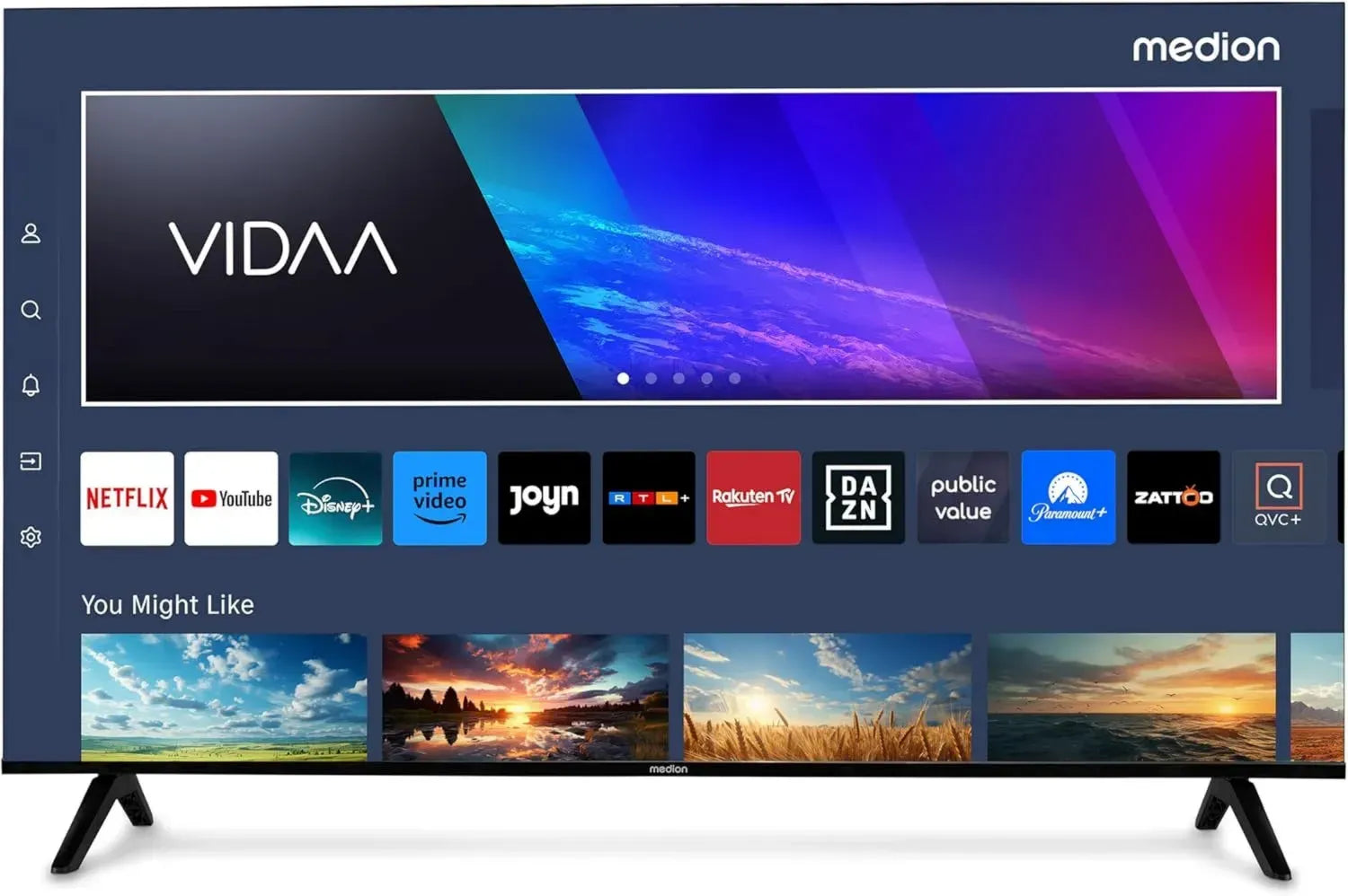 Téléviseur Ultra HD 50' MEDION avec Smart TV et Applications Intégrées