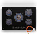 Klarstein Plaque de Cuisson Encastrable à Gaz avec 5 Brûleurs, 10400W, Acier Inoxydable
