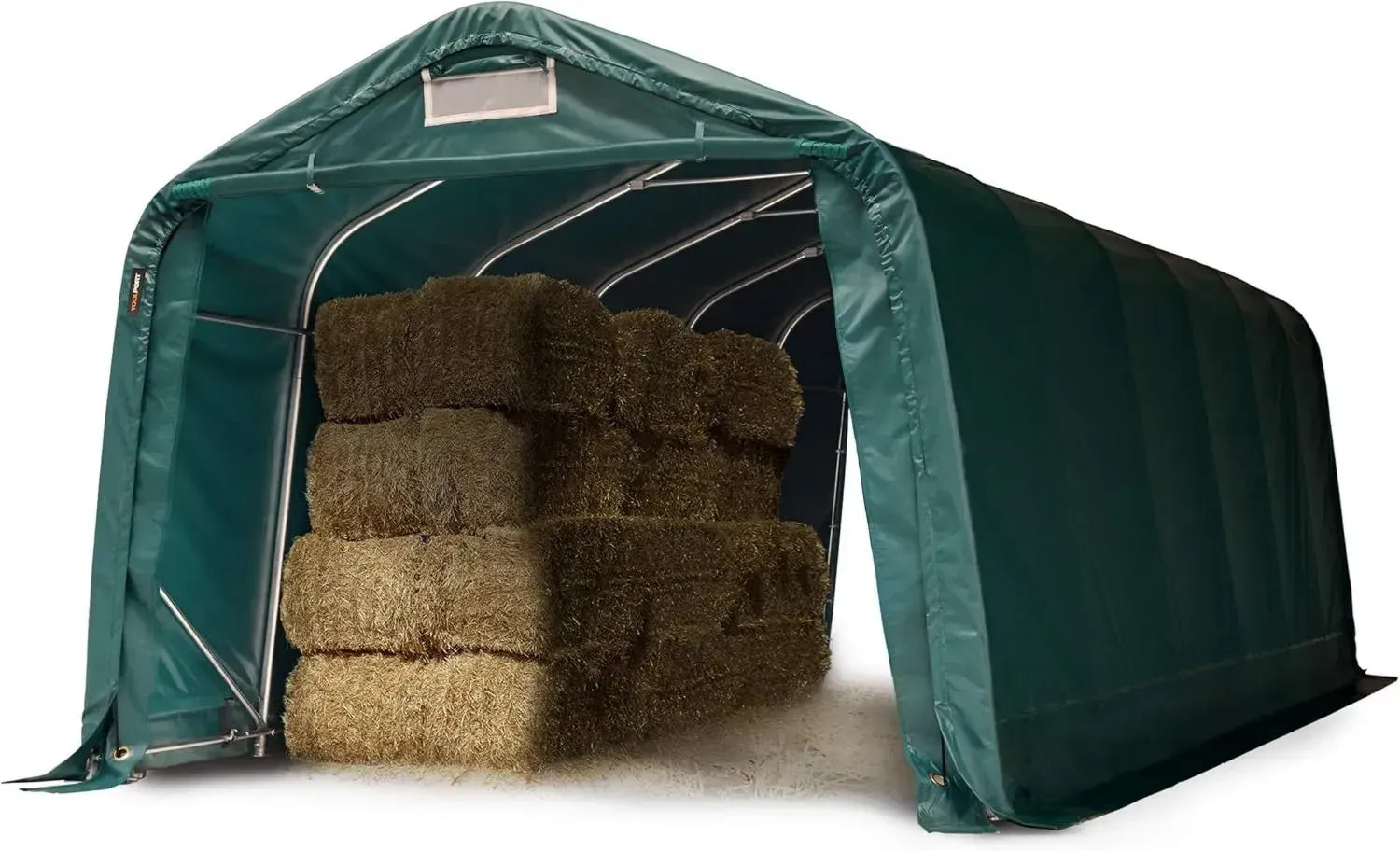 Abri Tunnel Professionnel 3,3x7,2 m en PVC Vert Résistant