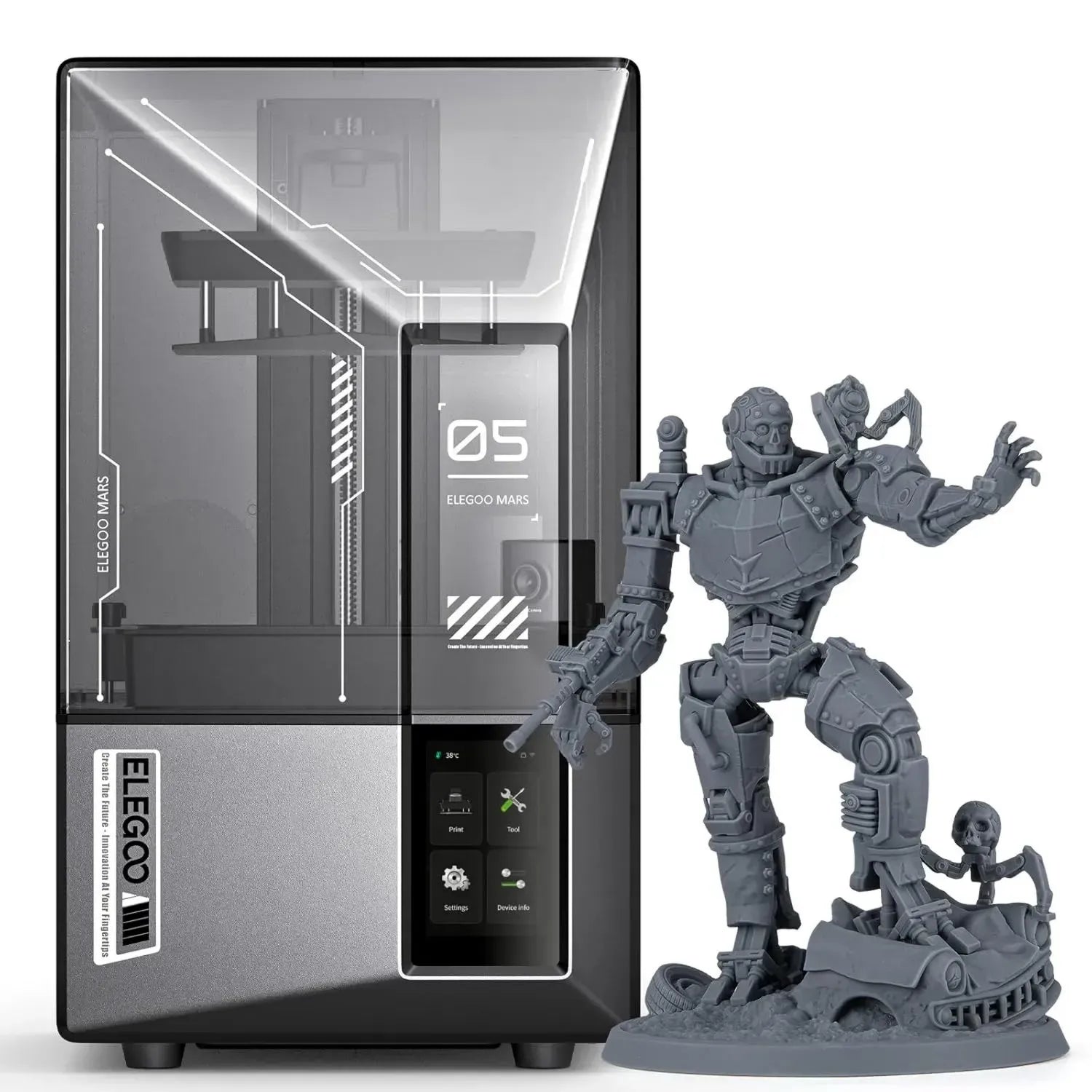 ELEGOO Mars 5 Ultra Imprimante 3D Résine 9K avec Caméra AI et Impression Rapide