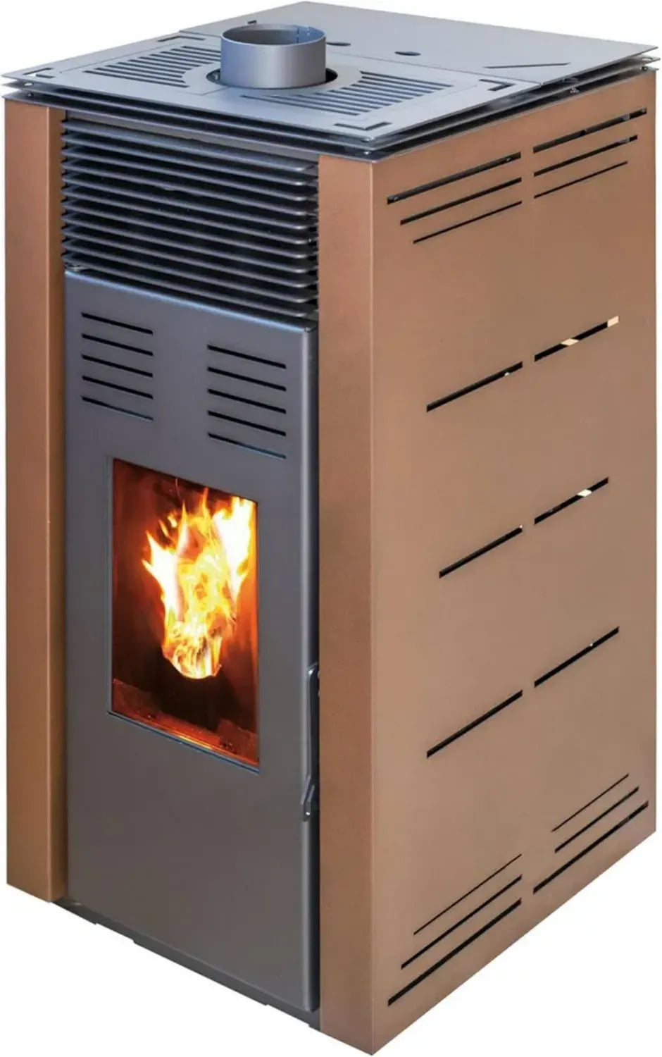 Poêle à granulés non électrique Natur Style 8 kW - Marron