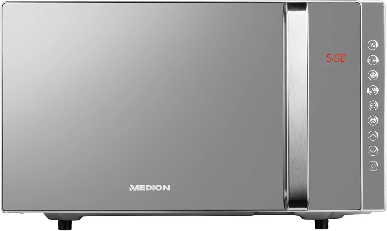 Four à Micro-ondes 3-en-1 MEDION 23L avec Gril et Convection Argent