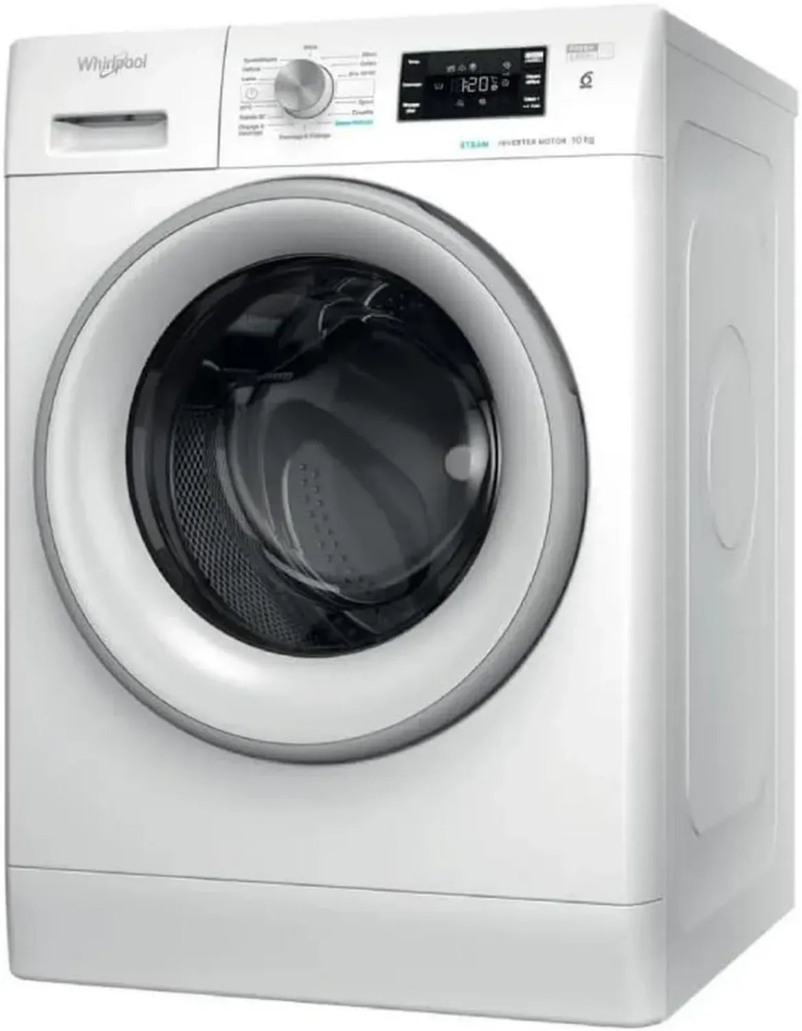Machine à laver frontale 10kg Whirlpool avec essorage rapide