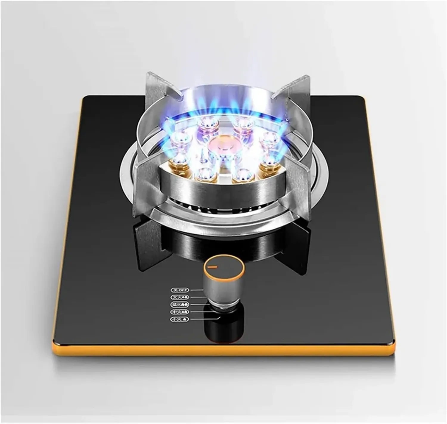 Plaque de Cuisson à Gaz Intégrée 32cm, 7.0kW, Brûleur Unique avec Verre Trempé et Sécurité FFD