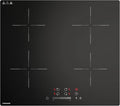 Plaque Induction FIREGAS 7400W, 4 Feux, 9 Niveaux, Boost, Minuteur, Sécurité Enfant, Verre Céramique Anti-rayures