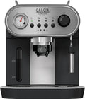 Machine à Espresso Gaggia Carezza Deluxe pour Café Moulu et Dosettes, 1900W, Gris/Noir