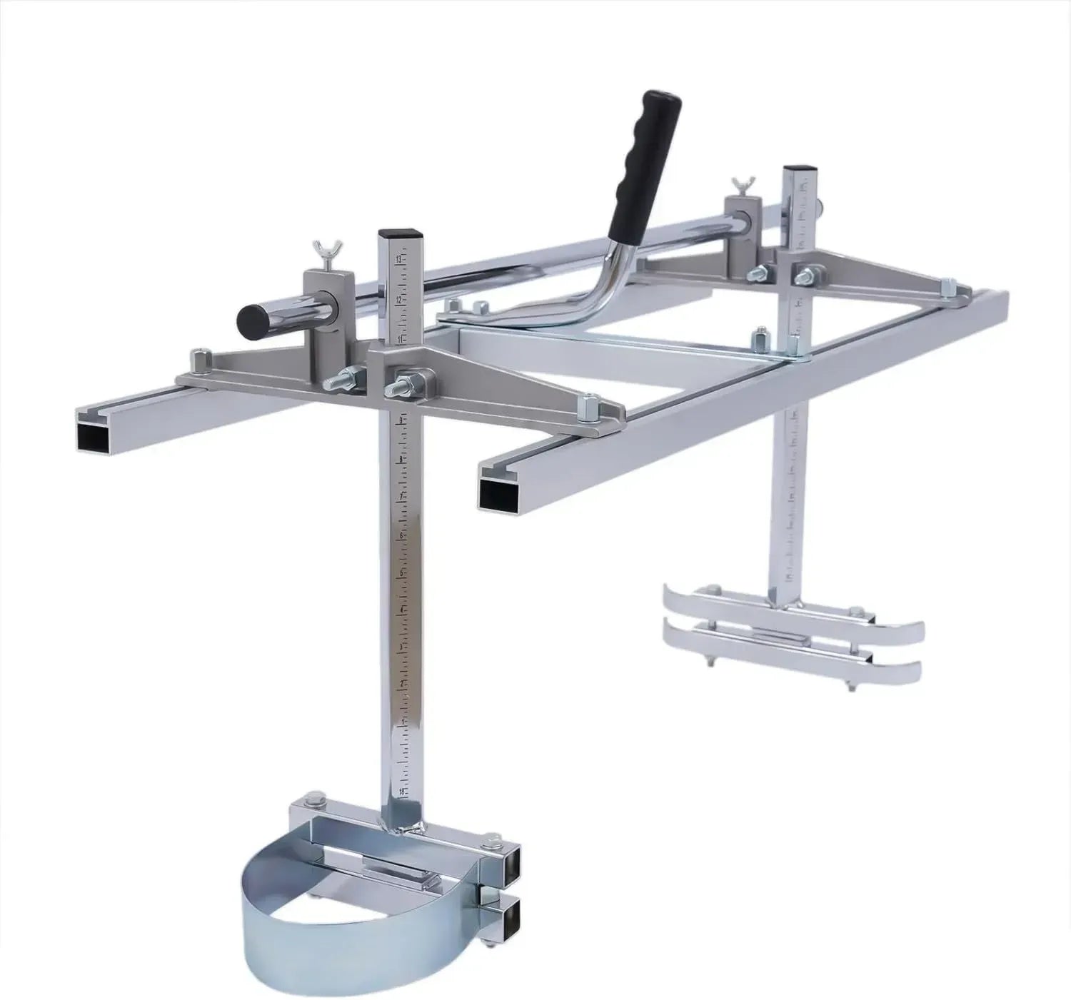 Scierie portative pour tronçonneuse, 35-91 cm, acier et aluminium, support robuste