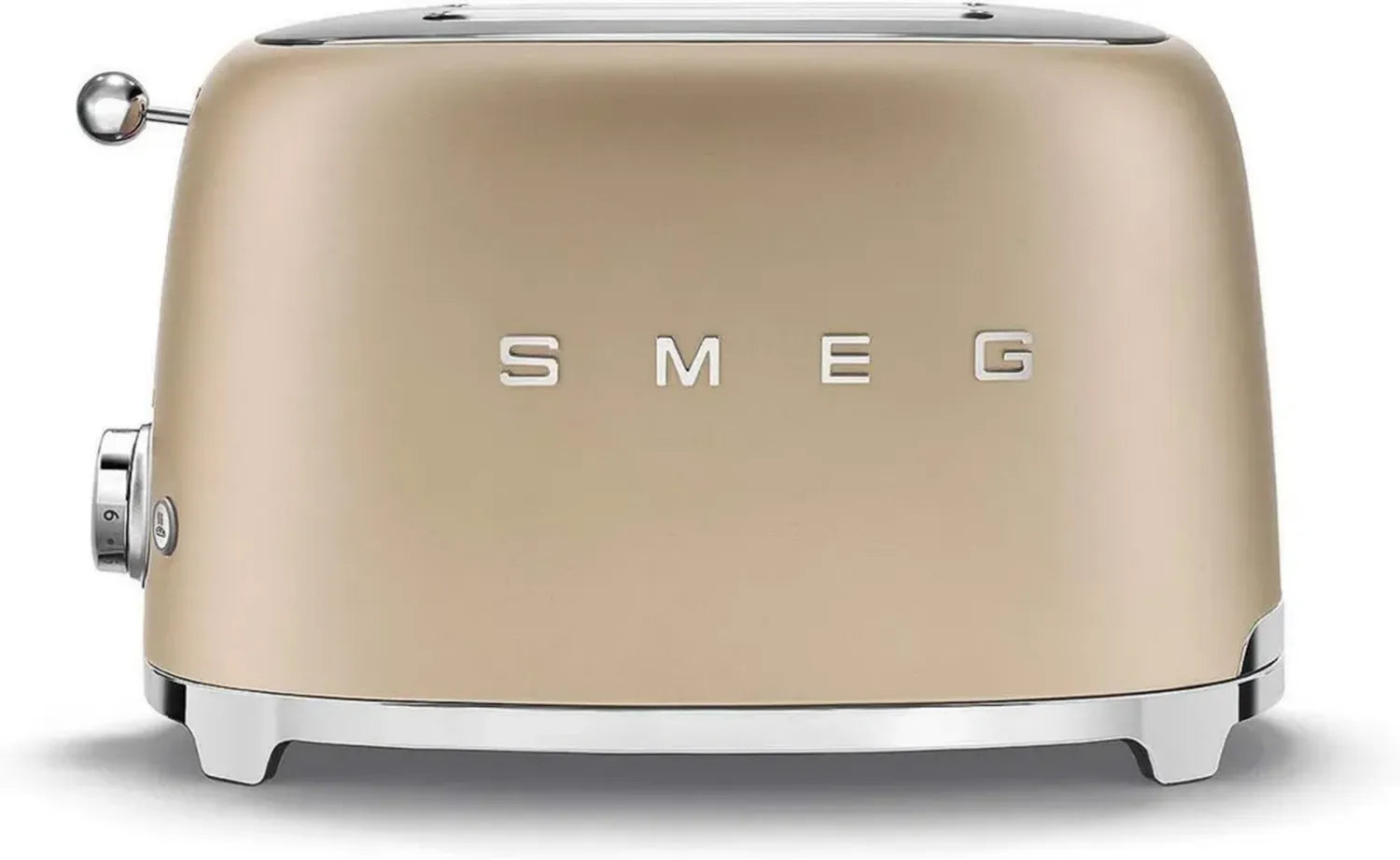 Grille-pain Smeg 2 Tranches 950W, Or Mat, Multifonction