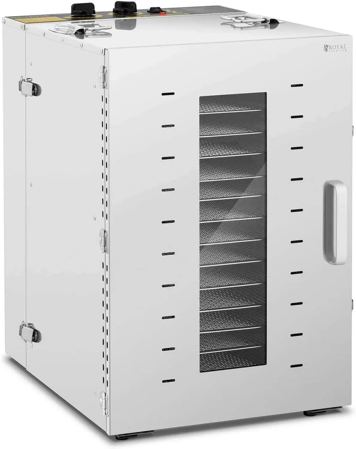 Déshydrateur Alimentaire Inox 1500 W, 40-90°C, 16 Étages, Minuterie 0-15h - Royal Catering