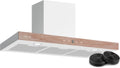 Hotte Murale Klarstein ZenFusion T 90 cm - Puissante et Silencieuse, Économe en Énergie, Éclairage LED