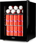 Mini Réfrigérateur à Boissons Noir 33L avec Porte Vitrée - PRIMO