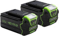 Greenworks Batterie Lithium-Ion 40V 4Ah, Lot de 2, Compatible Tous Outils de Jardinage